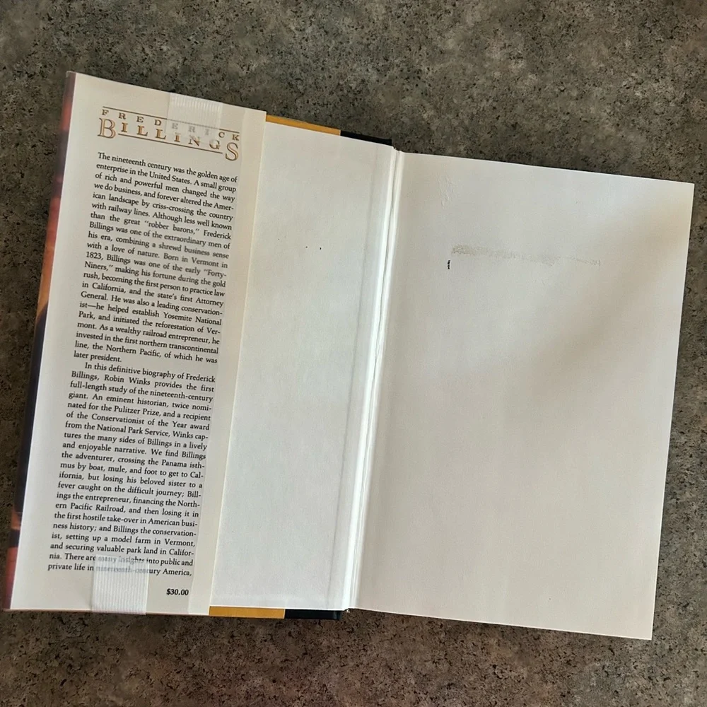 📕 Frederick Billings: A Life, 1st Edition [Robin W. Winks], Western Decor Book